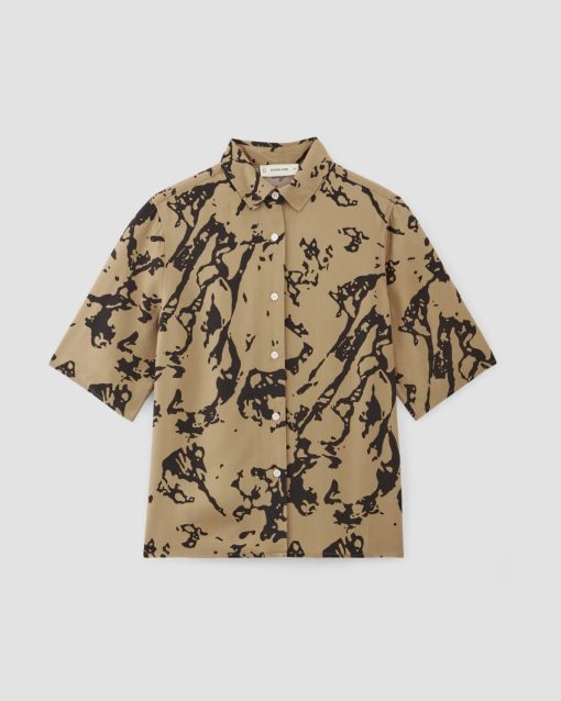 Alternative view of The Short-Sleeve Shirt in Butterlite | Black / Cornstalk Abstract