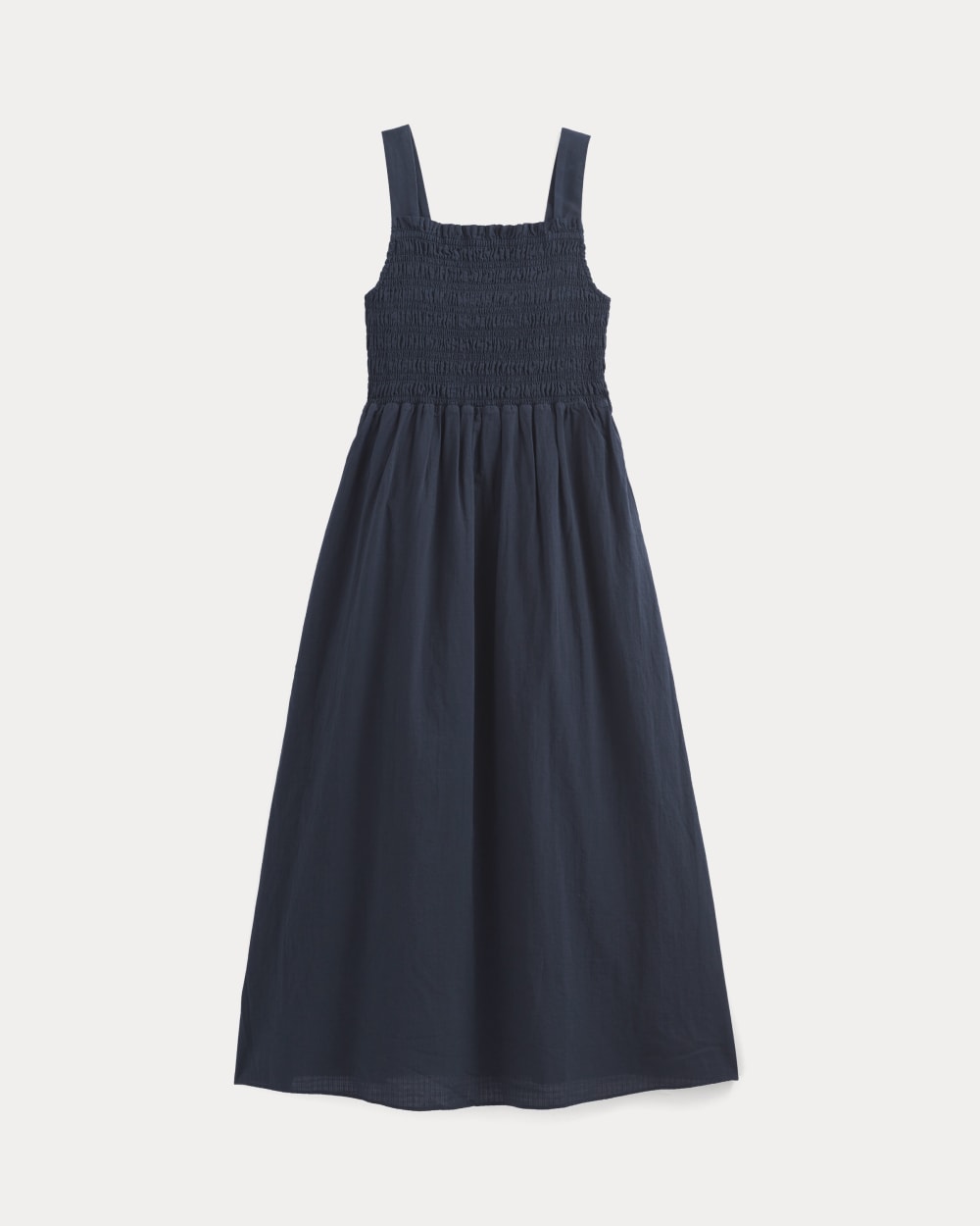 The Gauze Smock Dress | Navy - Image 2