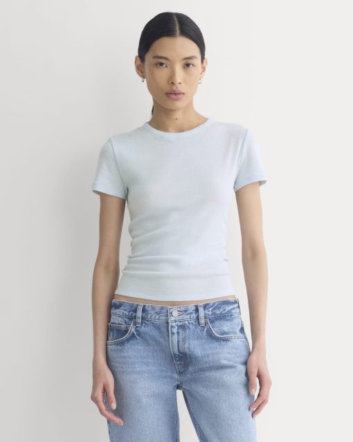 Tissue Short-Sleeve Crew | Skywriting