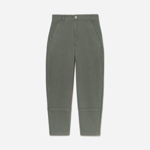 Alternative view of The Utility Barrel Pant | Pewter Green | Tall