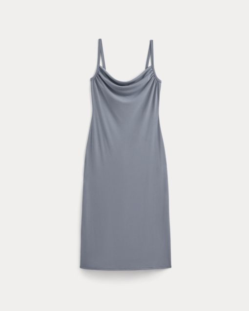 Alternative view of The Tank Midi Dress in Butterknit | Blue Dusk