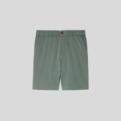 Alternative view of The Pull-On Performance Chino Short | Green Balsam