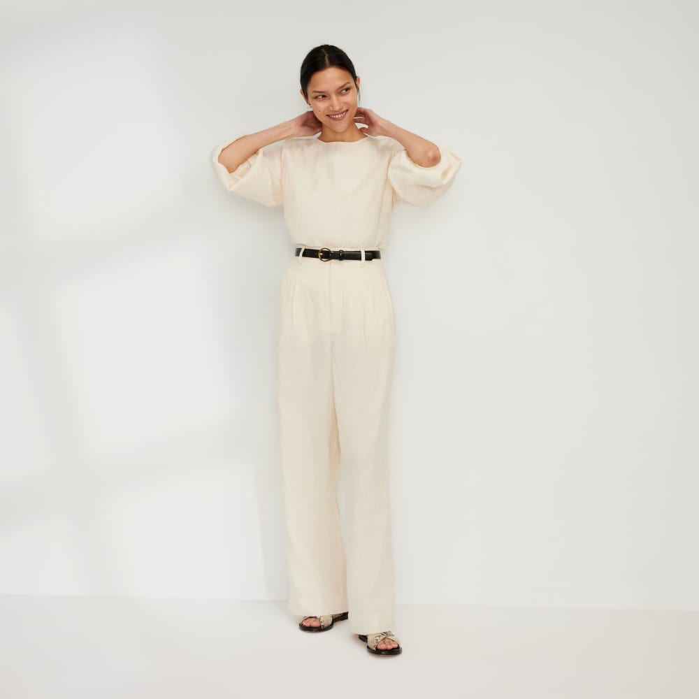 The Linen Long-Sleeve Top | Canvas - Image 6