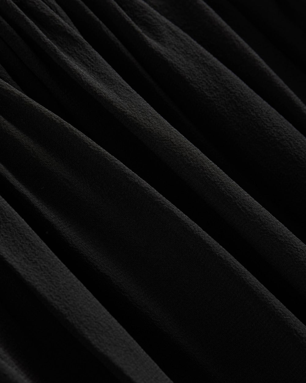Twisted Pleat Tank in Silk Georgette | Black - Image 6
