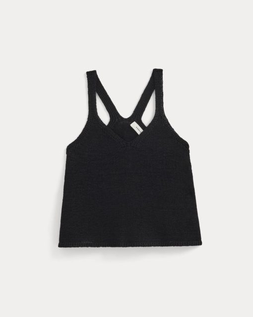 Alternative view of Racerback V-Neck Sweater | Black
