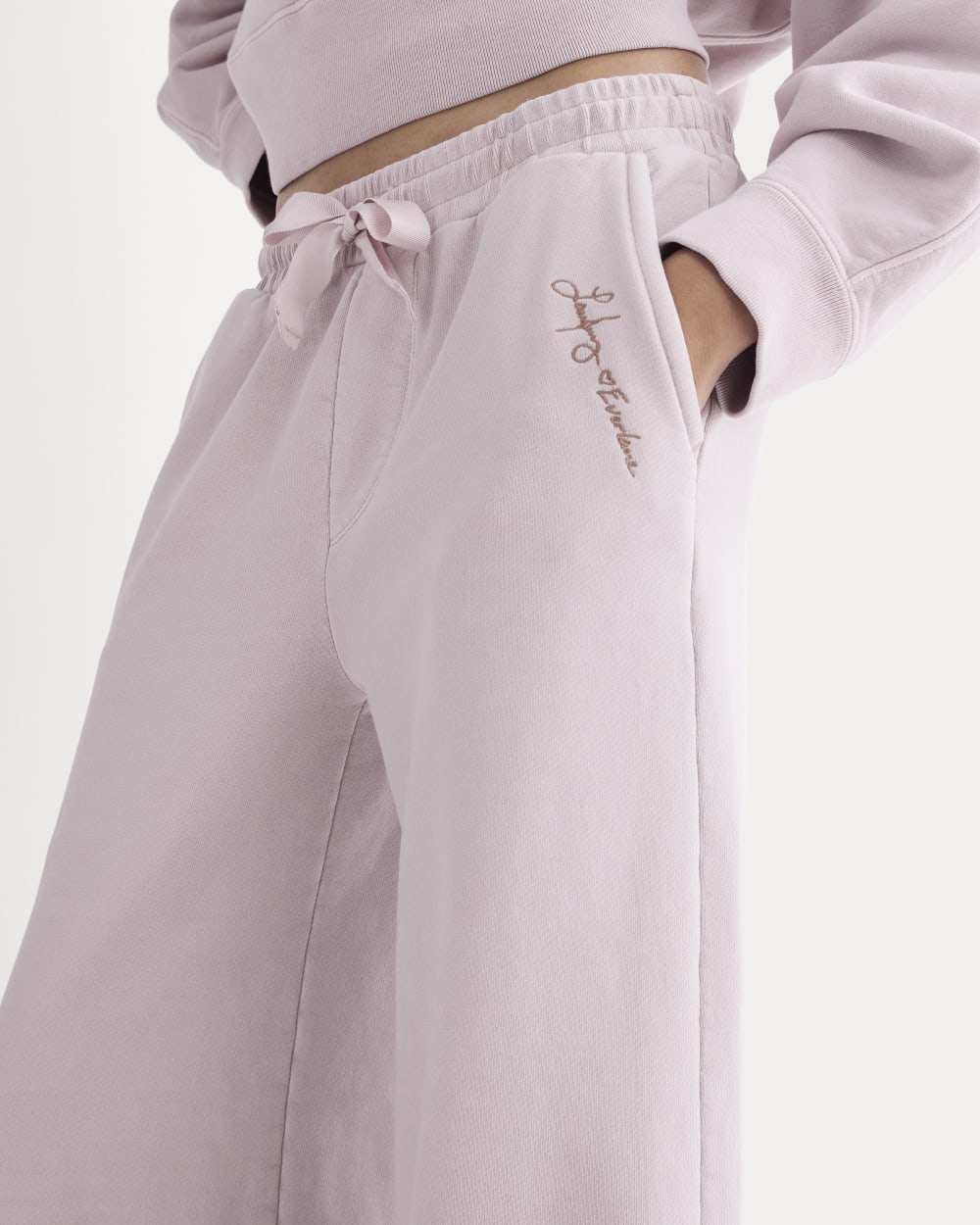 Everlane x The Laufey Foundation Wide-Leg Sweatpant | Burnished Lilac - Image 5