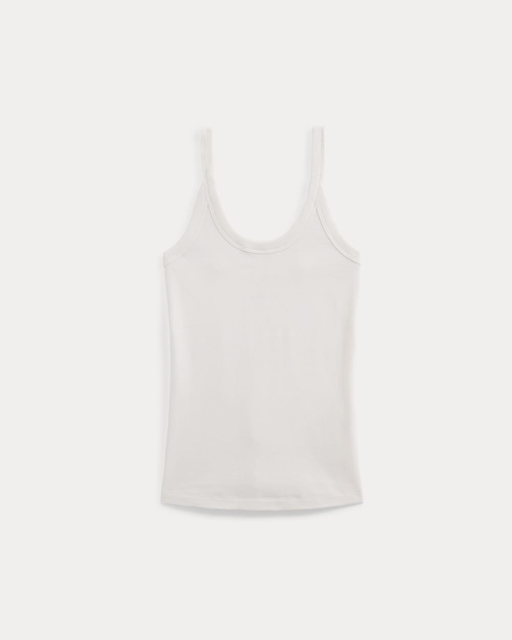 Soft Stretch U-Neck Tank | Bone - Image 2