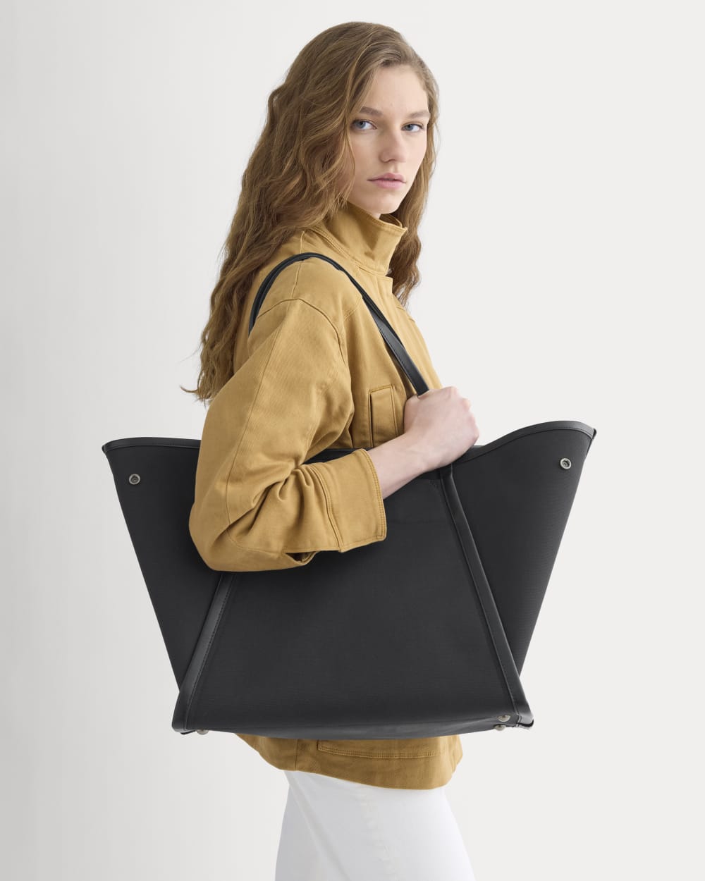 Canvas Lug Tote | Black - Image 2