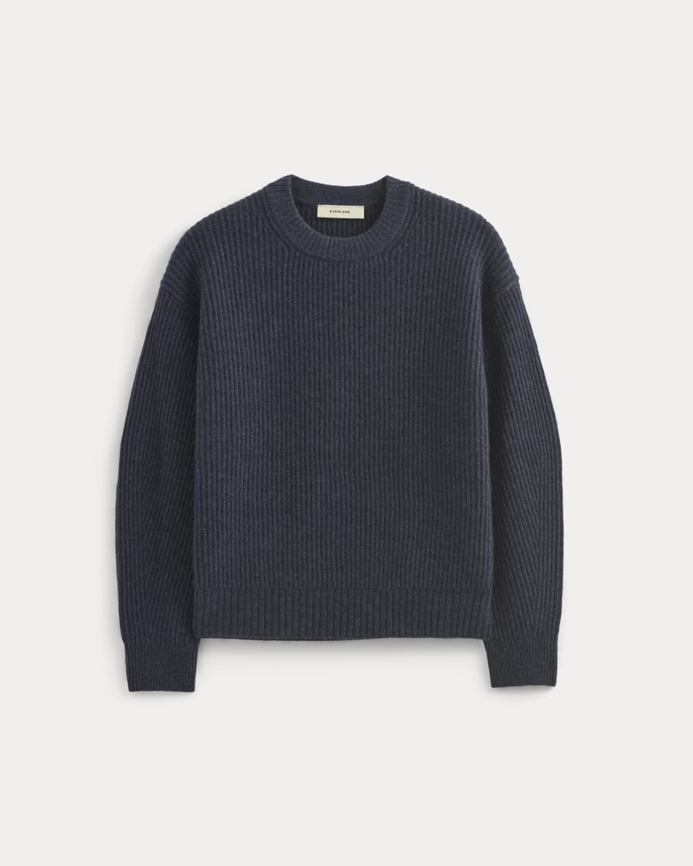 The Cocoon Crew in Wool Cashmere | Indigo - Image 2