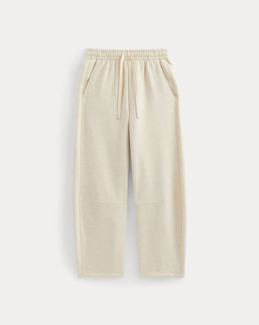 Alternative view of Luxe Fleece Barrel Sweatpant | Heathered Oat