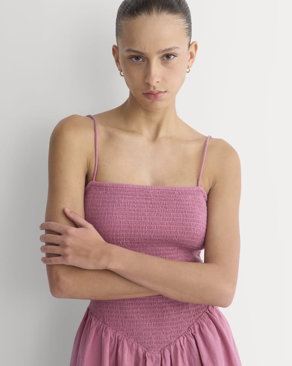 Gauze Smocked Mini Dress | Heather Rose - Image 3