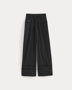 Alternative view of The Lace Trim Pant | Black