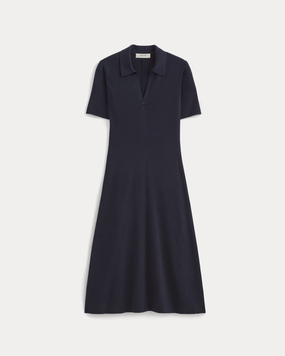 The Knit Polo Dress | Navy - Image 2