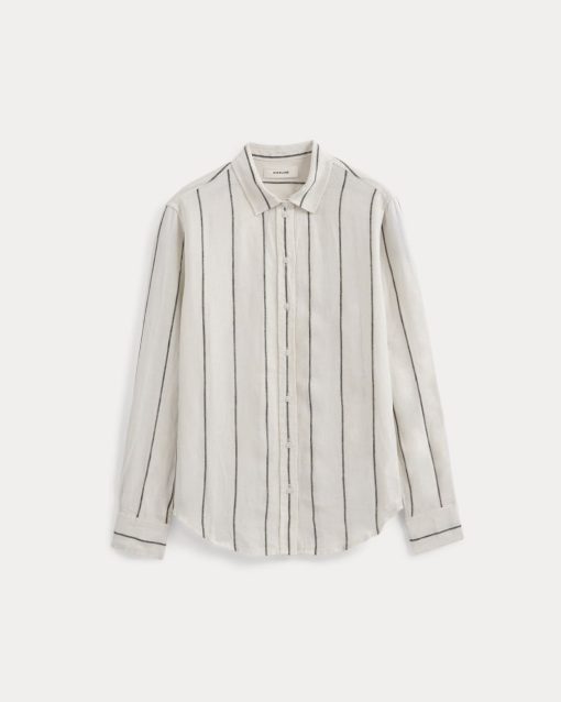 Alternative view of The Must-Have Shirt in Linen | Gardenia/Meteorite