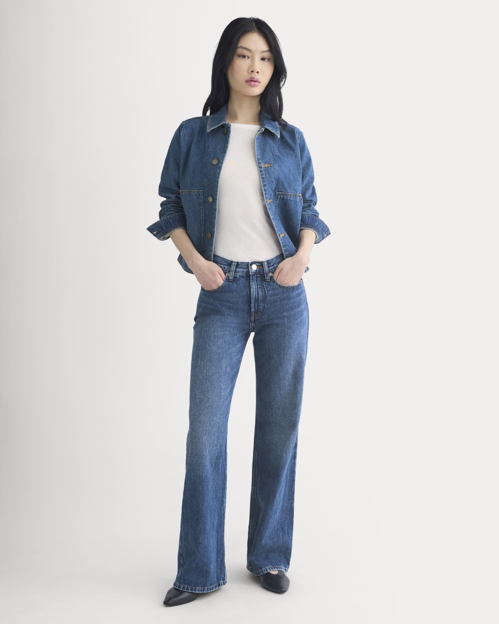 Relaxed Mid-Rise Bootcut Jean | Dark Indigo - Image 3