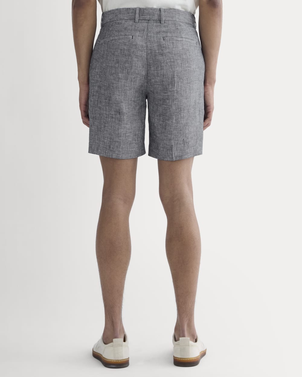 The 7 Linen Trouser Short | Navy Chambray - Image 5