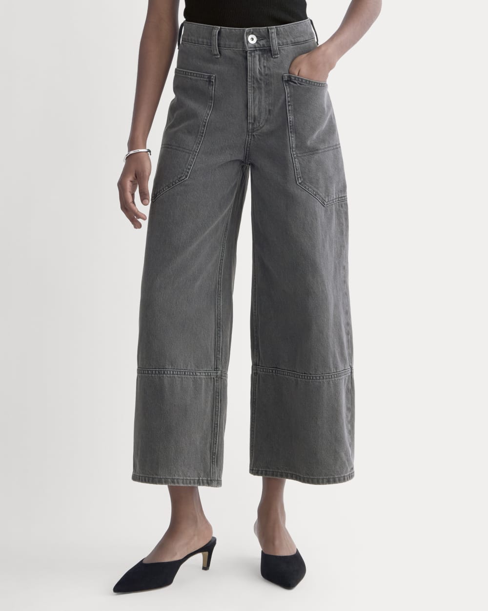 The Way-High® Gardener Cropped Jean | Washed Grey - Image 3