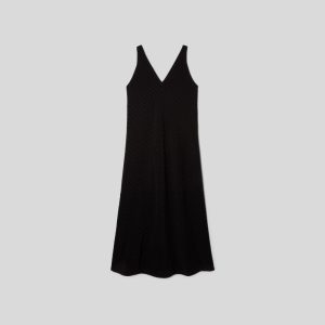 Alternative view of The City Stripe Midi Dress | Black