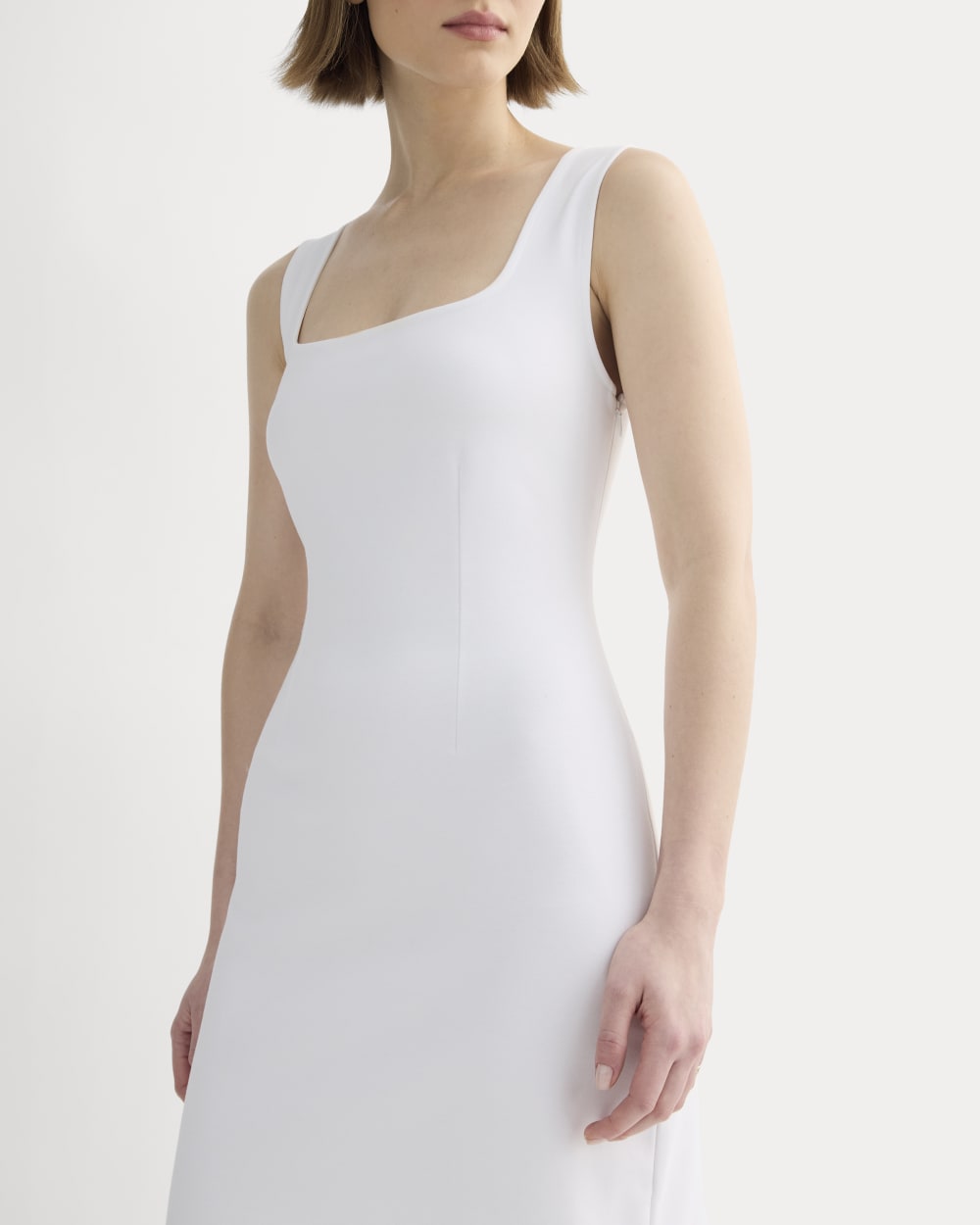 The Dream Square-Neck Dress | White - Image 4