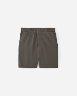 Alternative view of The Pull-On Performance Chino Short | Slate Grey