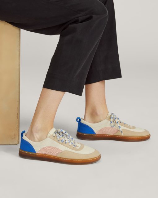 Alternative view of The Tread-Bare Sneaker | Canvas / Lapis Blue / Classic Red