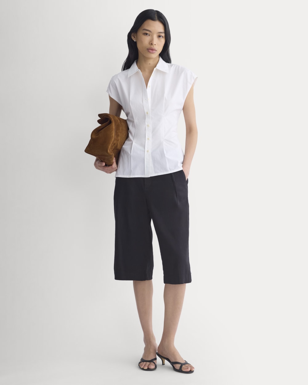 Muscle Shirt in Lightweight Cotton | White - Image 3