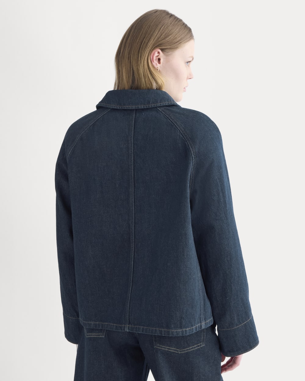 Cropped Denim Jacket | Garment-Dyed Indigo - Image 5
