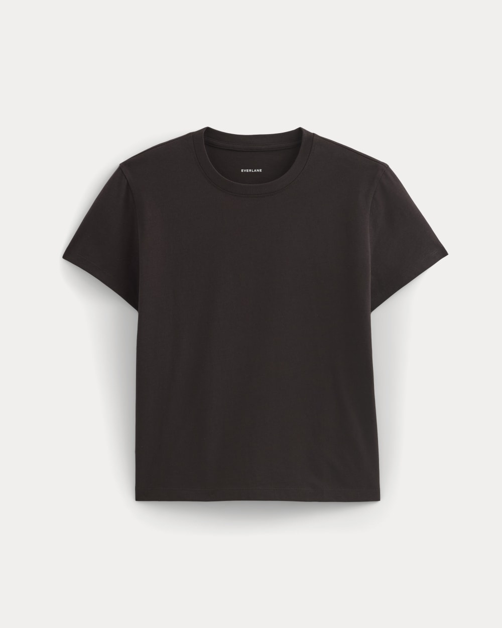 The Box-Cut Tee in Essential Cotton | Dark Chocolate | No Pocket - Image 2