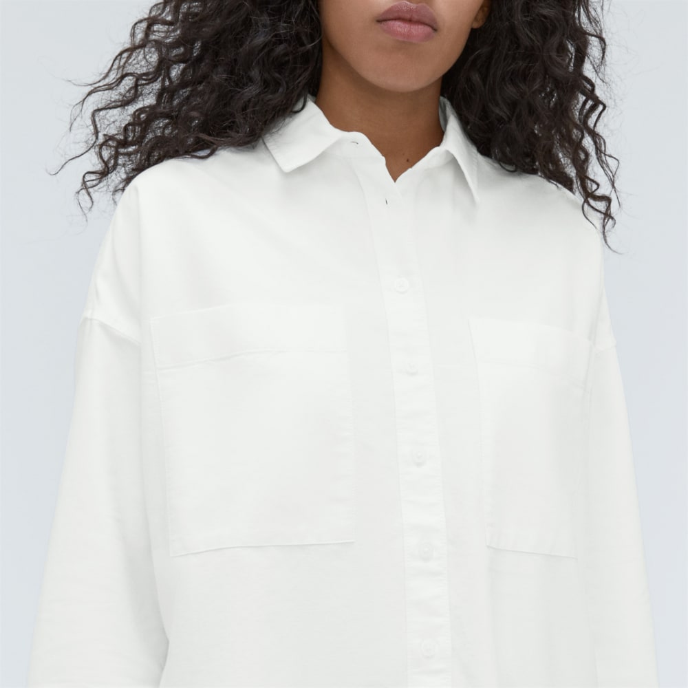The Way Long Oxford Shirt | White - Image 6