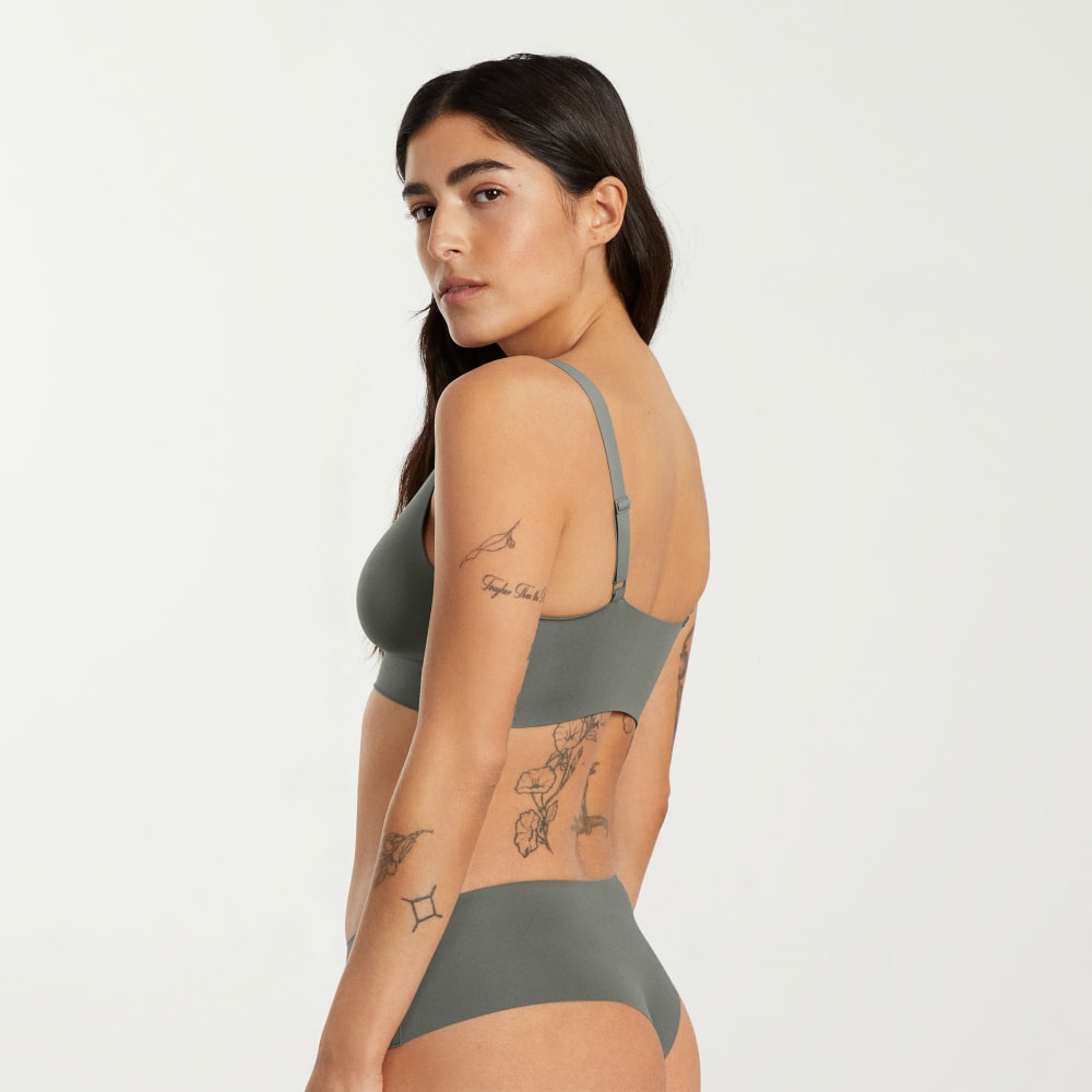 The Invisible High-Rise Thong | Pewter Green - Image 3