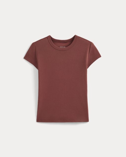 Alternative view of RetroSoft Cotton Crew | Henna Red