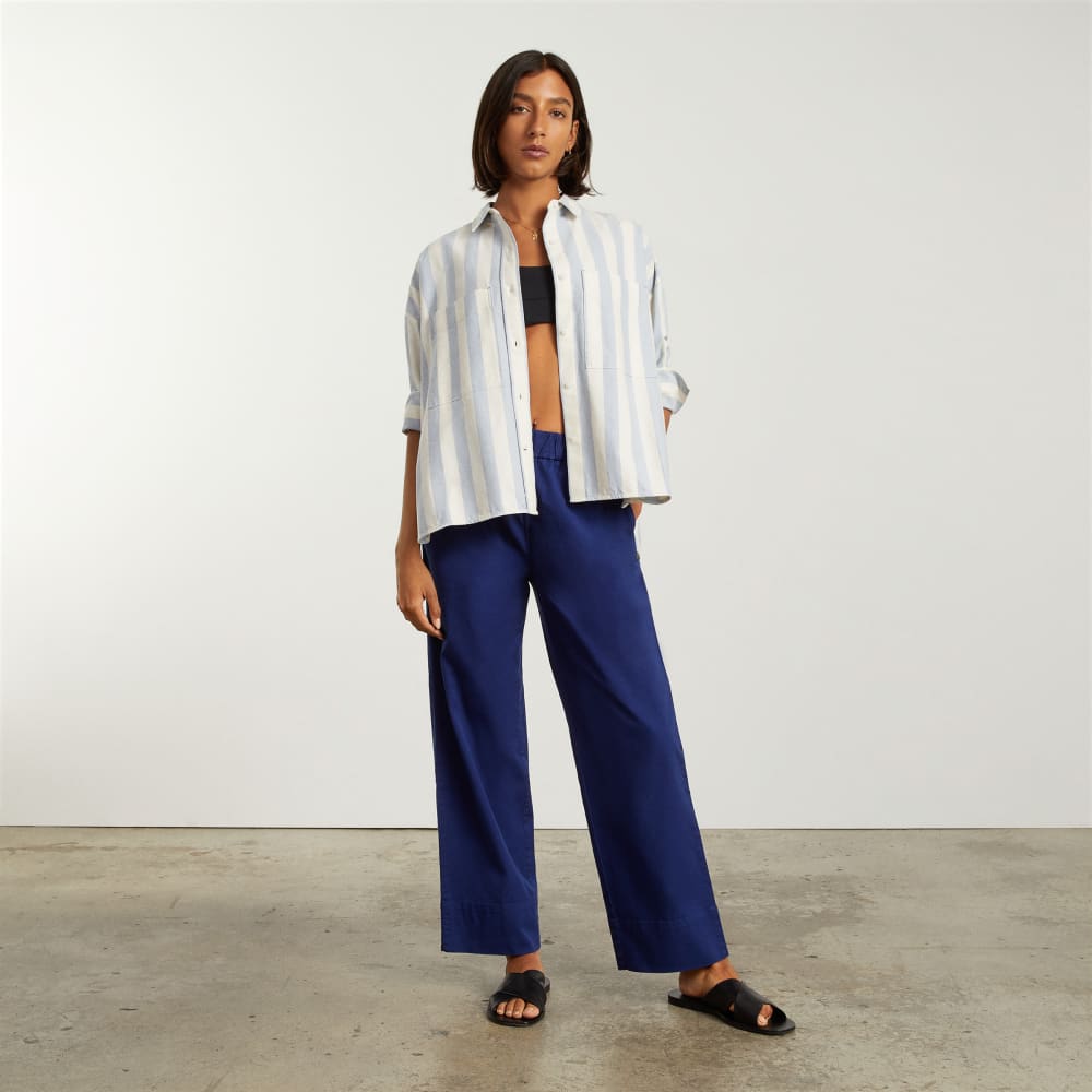 The Boxy Oxford | Blue / White - Image 7