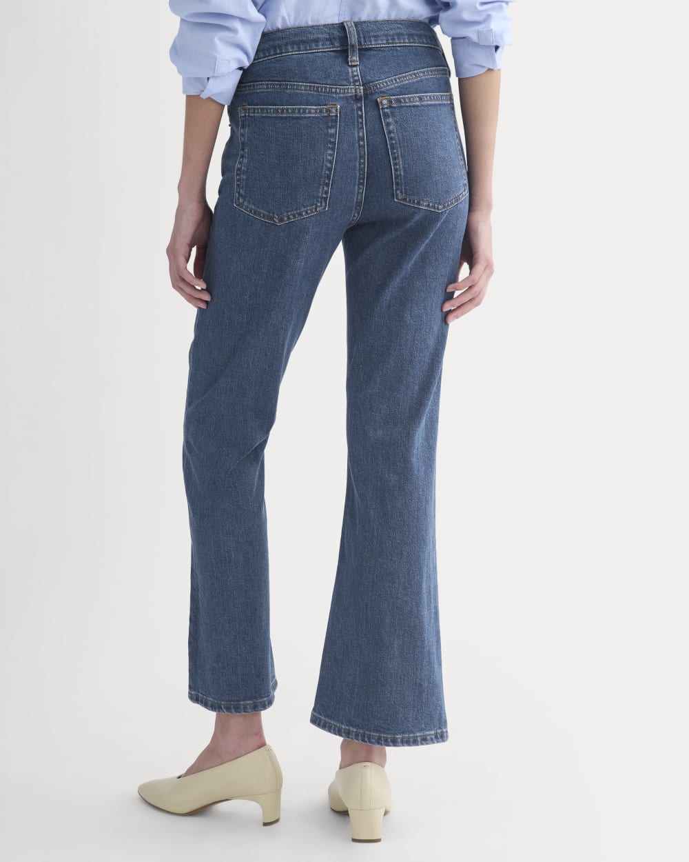 High-Rise Kick Flare Jean | Ocean - Image 5