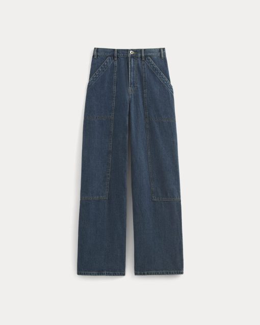 Alternative view of The Carpenter Jean | Mid Indigo