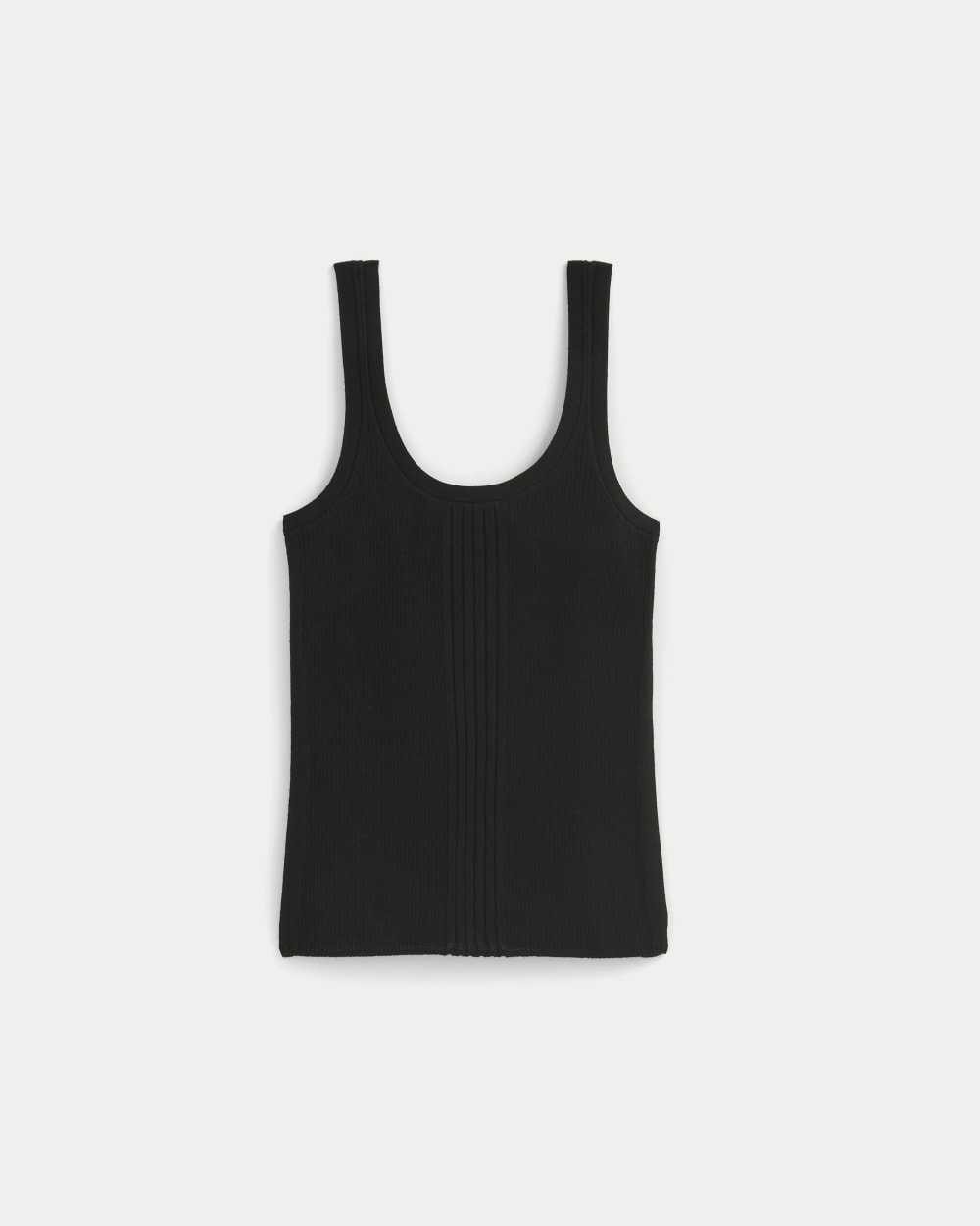 The Light Ribbed Cami in Ultrasoft Merino | Black - Image 2