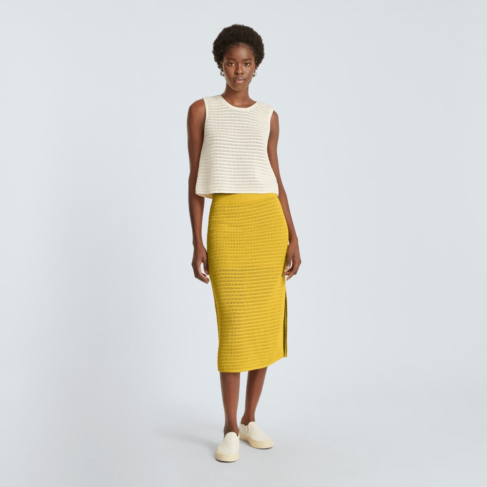 The Crochet Knit Skirt | Super Lemon - Image 5