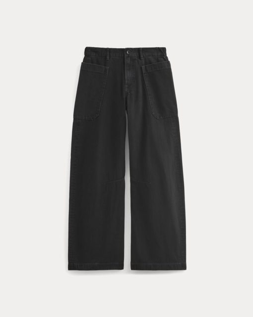 Alternative view of The Gardener Pull-On Jean | Washed Black