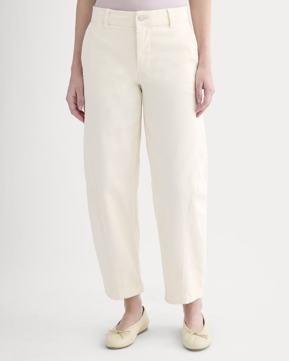 Twisted Seam Barrel Pant | Bone - Image 3