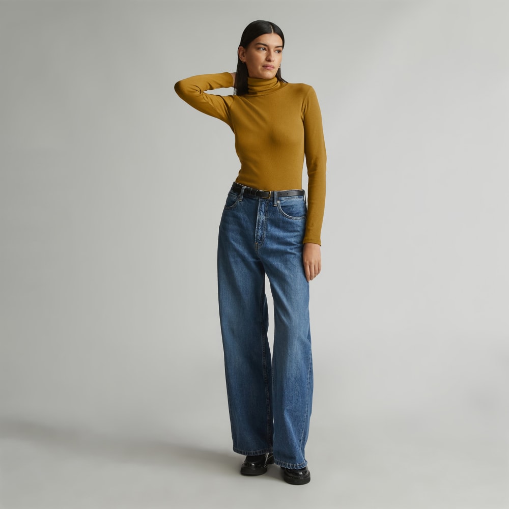 The Luxe Micro-Rib Turtleneck | Tapenade - Image 6