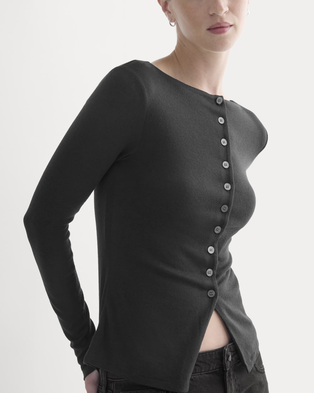 Button-Up Top in Butterluxe | Black - Image 4