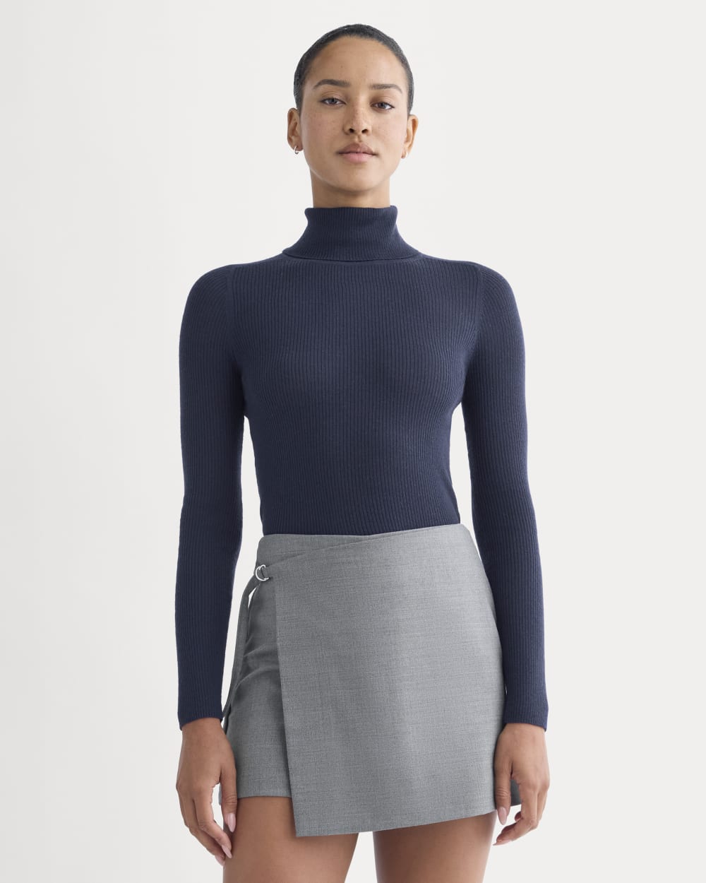 The Turtleneck in Ultrasoft Merino | Rich Navy - Image 6
