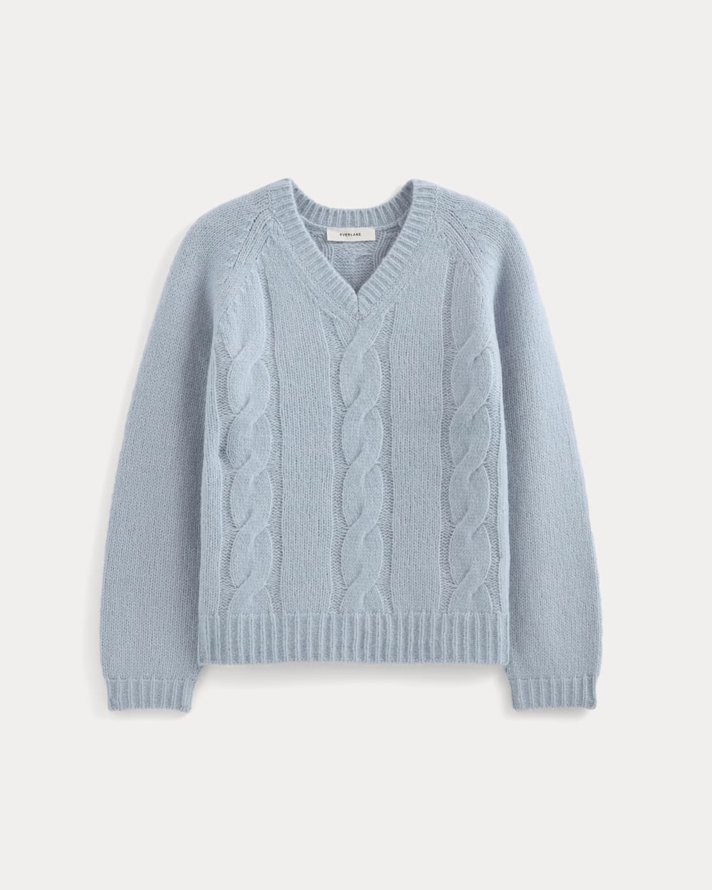 Cloud Cable V-Neck Sweater | Forever Blue - Image 2