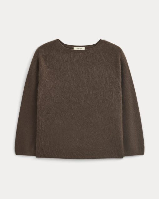 Alternative view of Lush Cashmere Boatneck Sweater | Raven