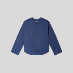 Alternative view of The Quilted Cotton Liner | Navy