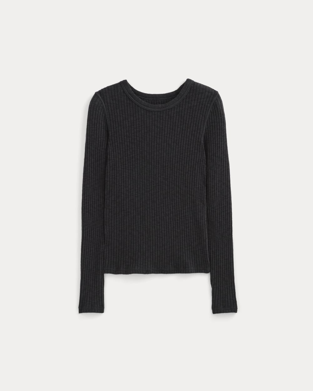 The Cozy Rib Long-Sleeve Tee | Black - Image 2