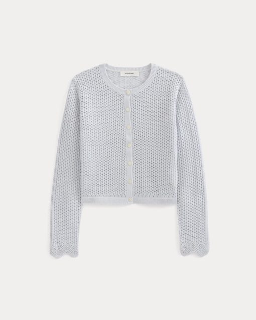 Alternative view of Lace-Knit Cardigan | Skywriting