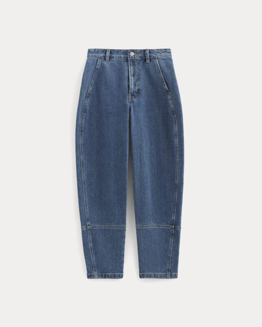 Alternative view of The Utility Barrel Jean | New Blue | Regular