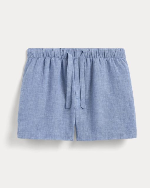 Alternative view of The Drawstring Boxer Short in Linen | Chambray