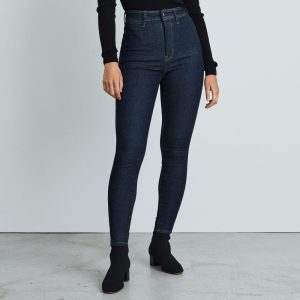 Alternative view of The Way-High® Clean Front Skinny Jean  | Dark Indigo | 28.5 Inseam