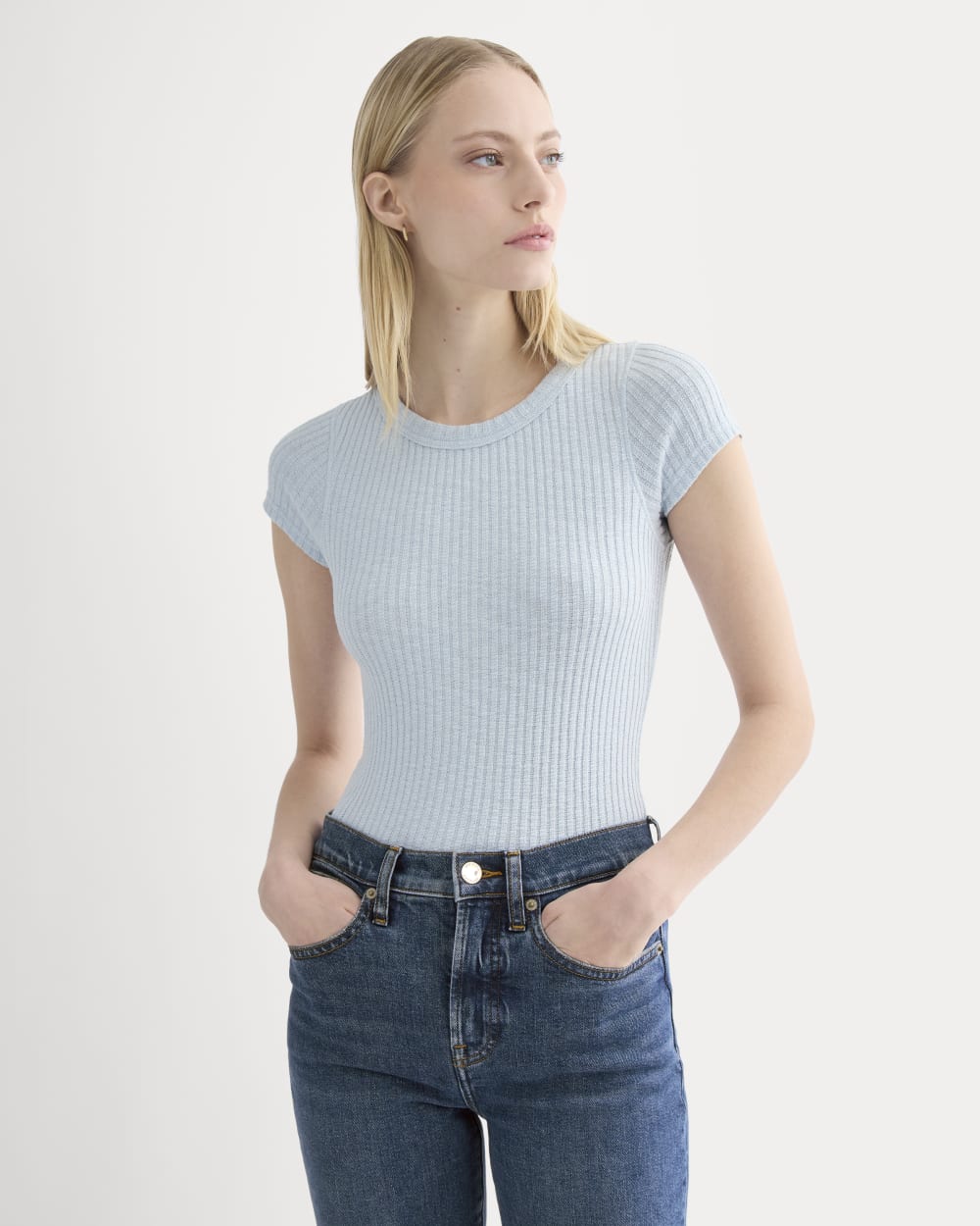 The Cozy Rib Tee | Skywriting